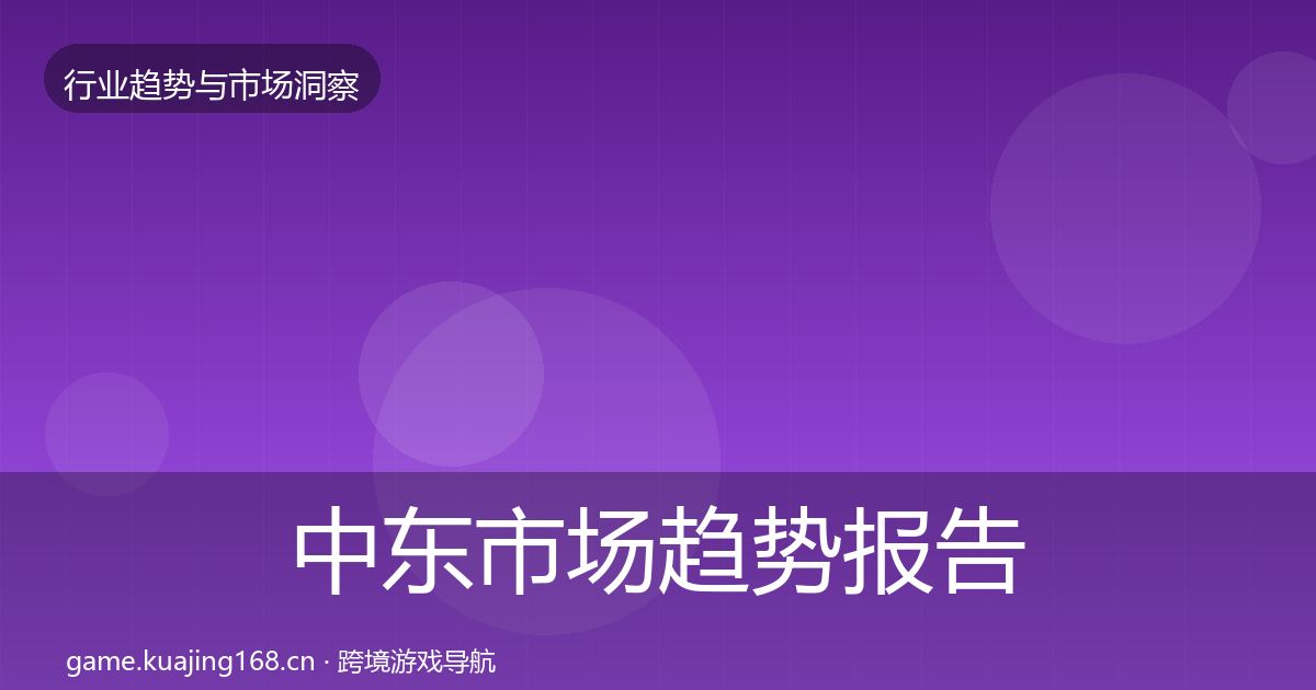 中东市场趋势报告入门到进阶·第1408篇