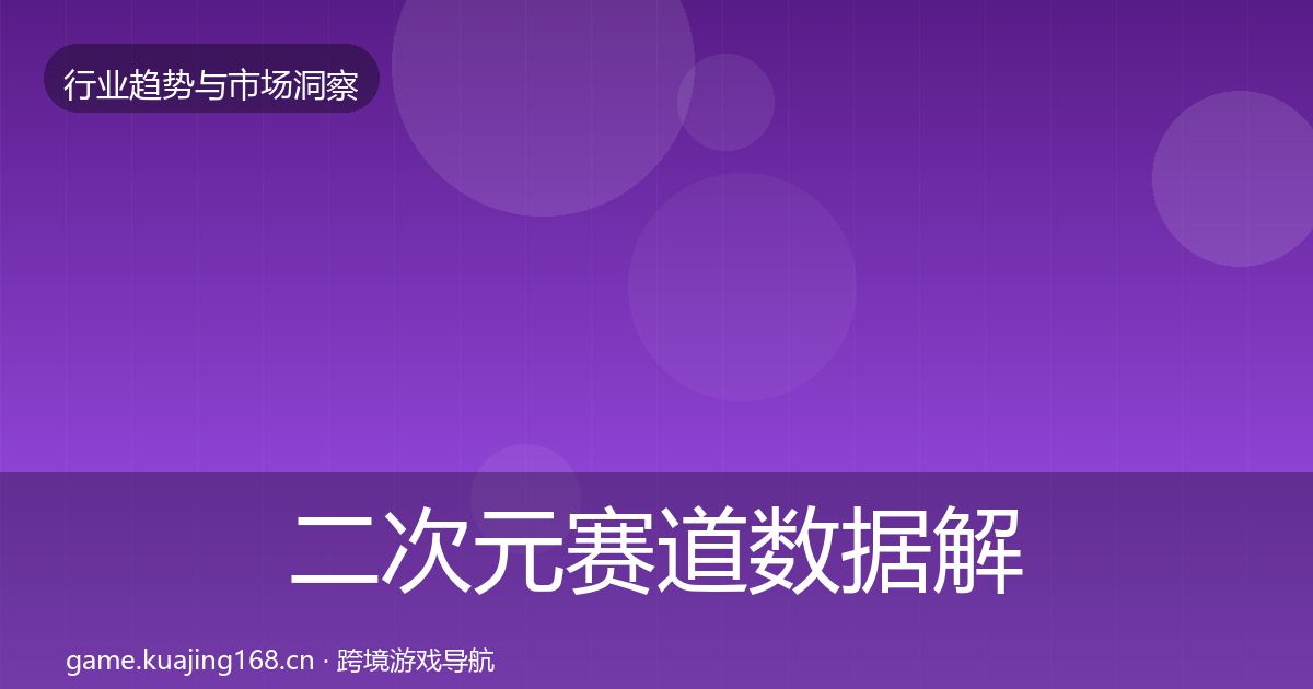 二次元赛道数据解读实践指南·第1412篇
