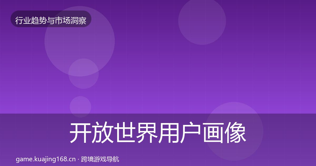 开放世界用户画像全攻略·第1428篇