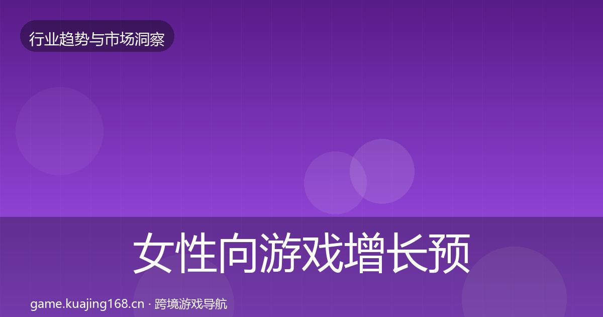 女性向游戏增长预测入门到进阶·第1432篇