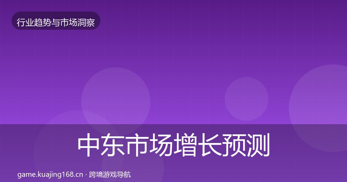 中东市场增长预测入门到进阶·第1433篇