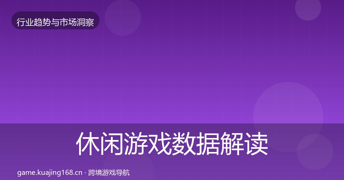 休闲游戏数据解读要点梳理·第1453篇