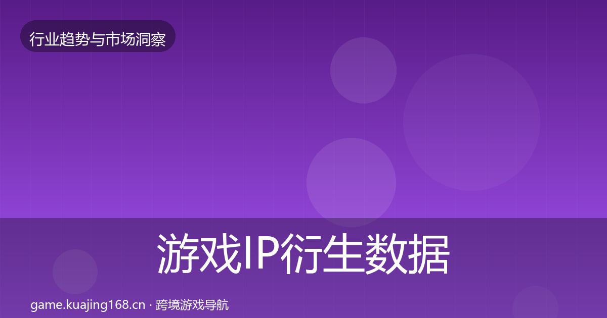 游戏IP衍生数据解读要点梳理·第1455篇
