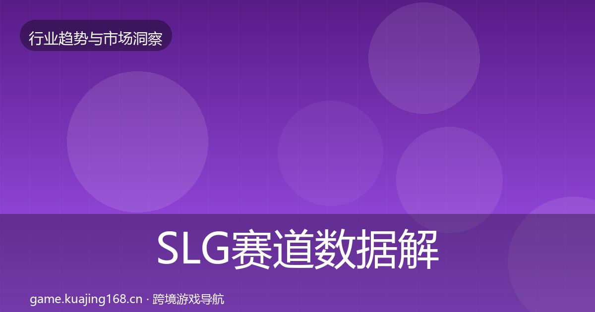 SLG赛道数据解读入门到进阶·第1455篇
