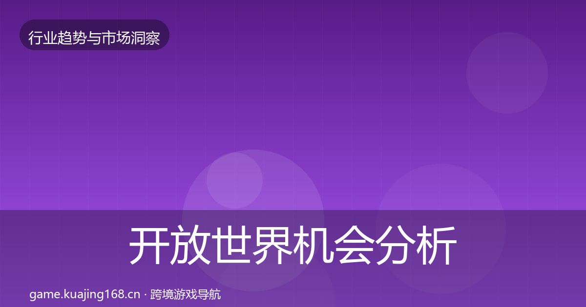 开放世界机会分析全攻略·第1458篇