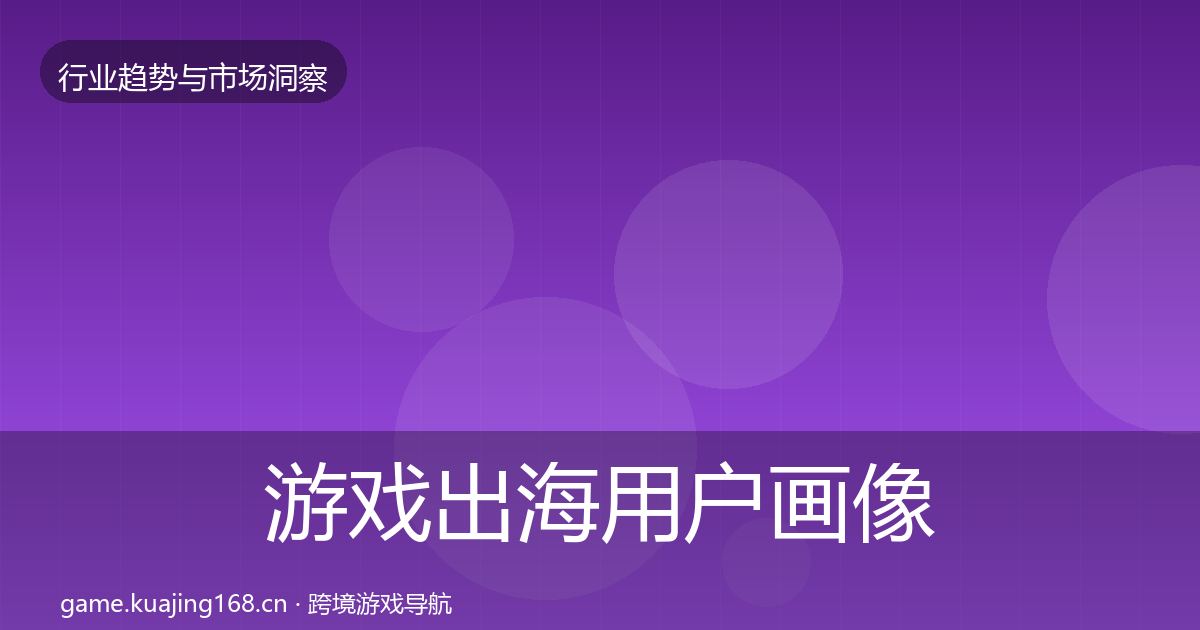 游戏出海用户画像全攻略·第1467篇
