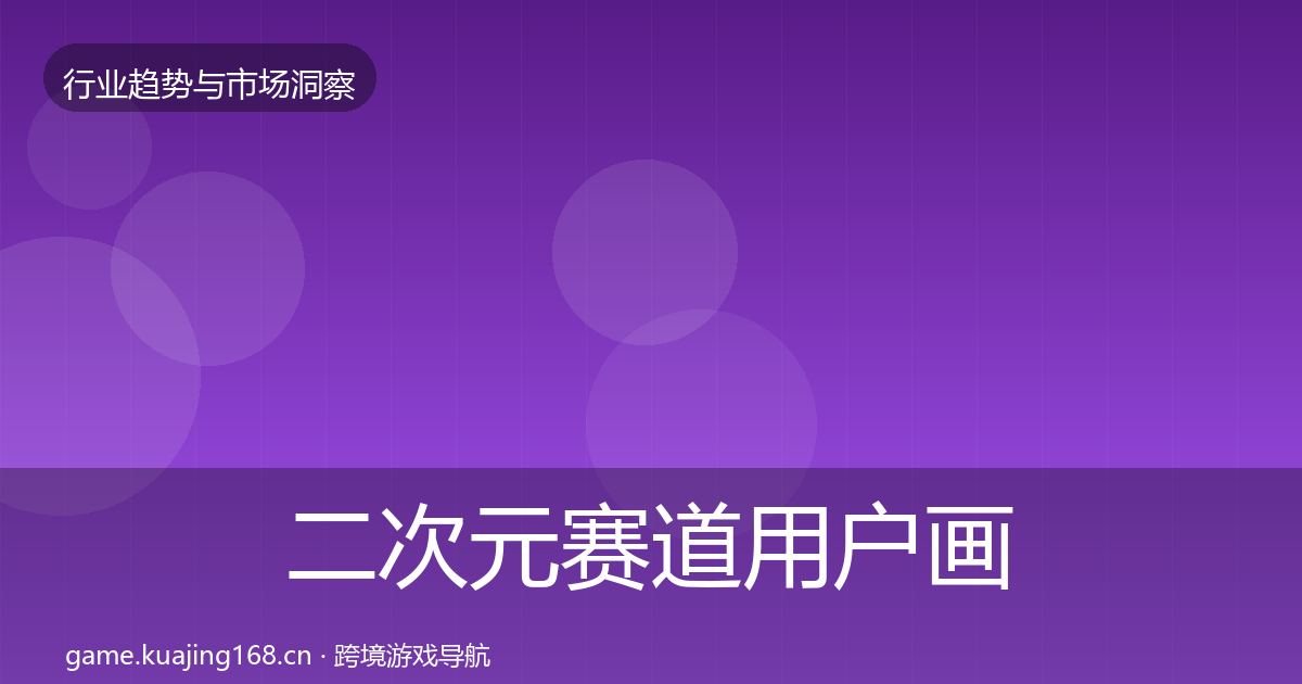 二次元赛道用户画像实践指南·第1467篇