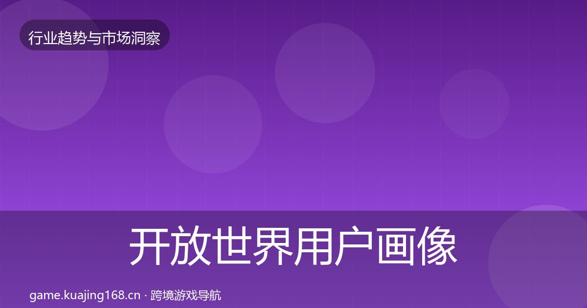 开放世界用户画像全攻略·第1468篇
