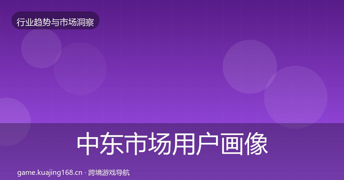 中东市场用户画像入门到进阶·第1468篇