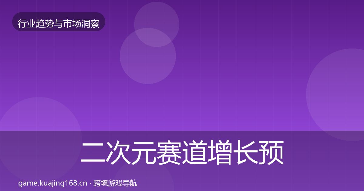 二次元赛道增长预测实践指南·第1472篇