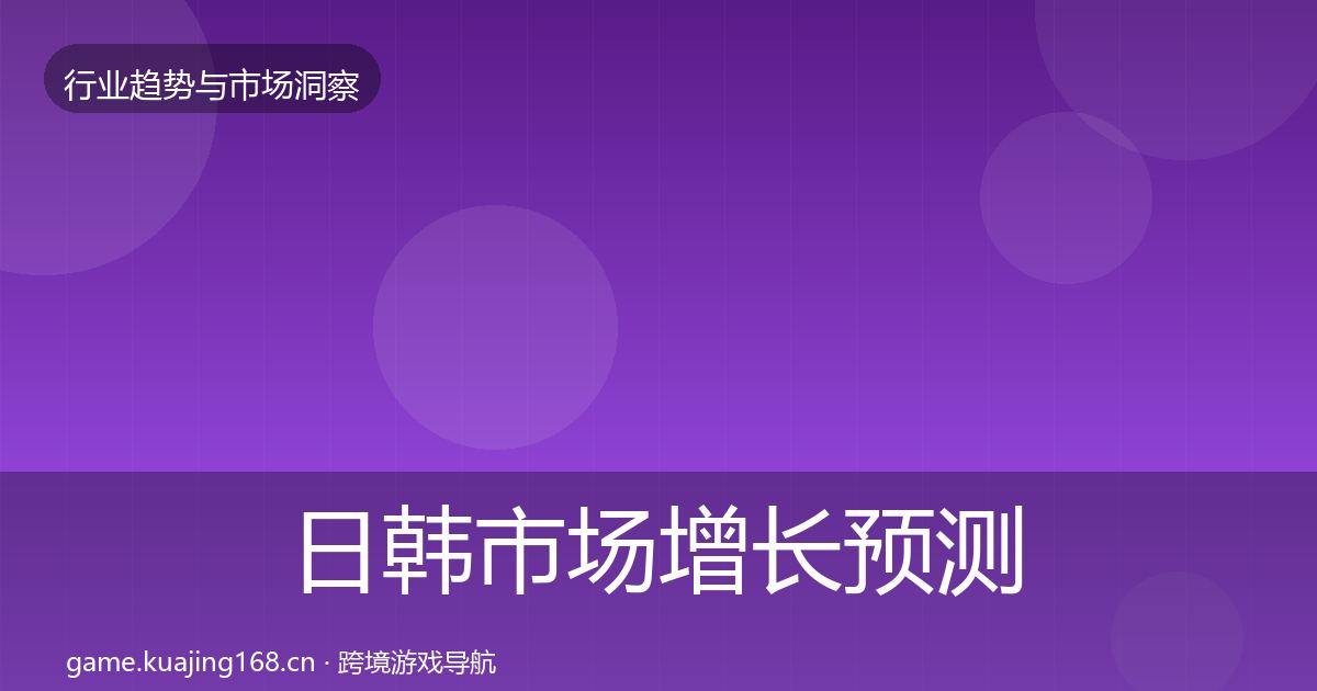 日韩市场增长预测要点梳理·第1474篇