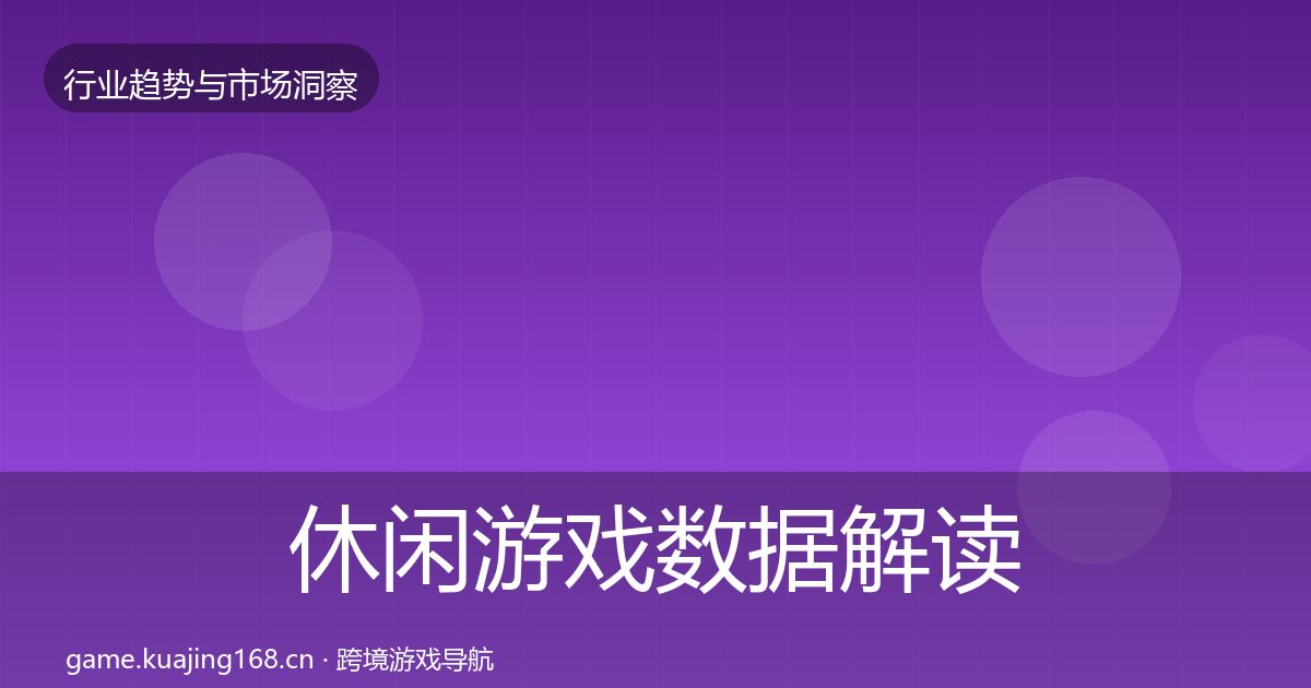 休闲游戏数据解读要点梳理·第1493篇