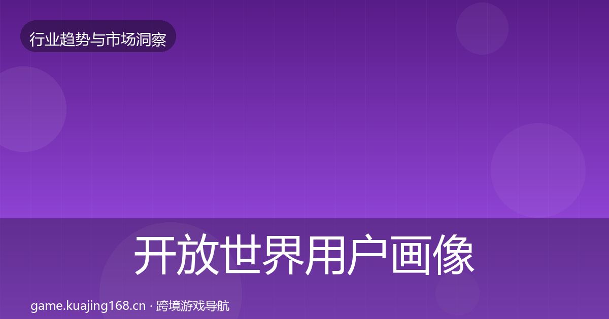 开放世界用户画像全攻略·第1508篇