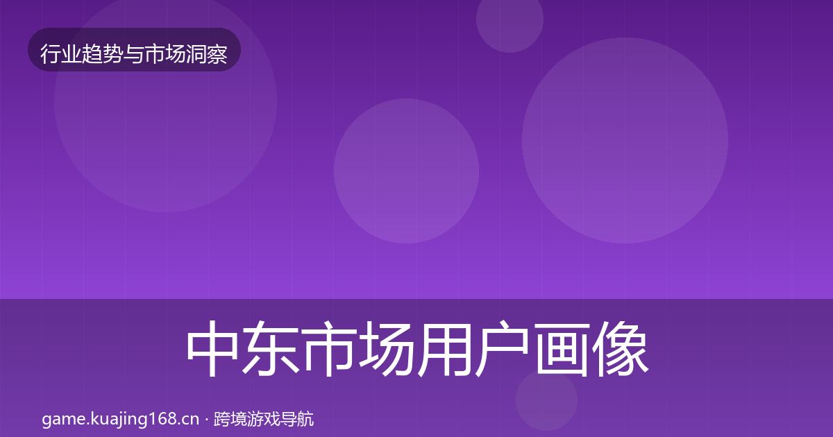 中东市场用户画像入门到进阶·第1508篇