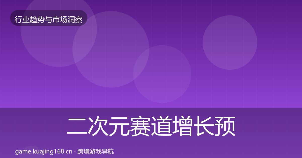 二次元赛道增长预测实践指南·第1512篇