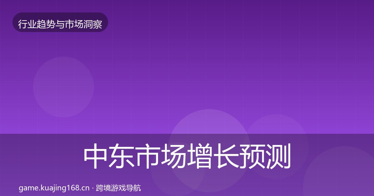 中东市场增长预测入门到进阶·第1513篇