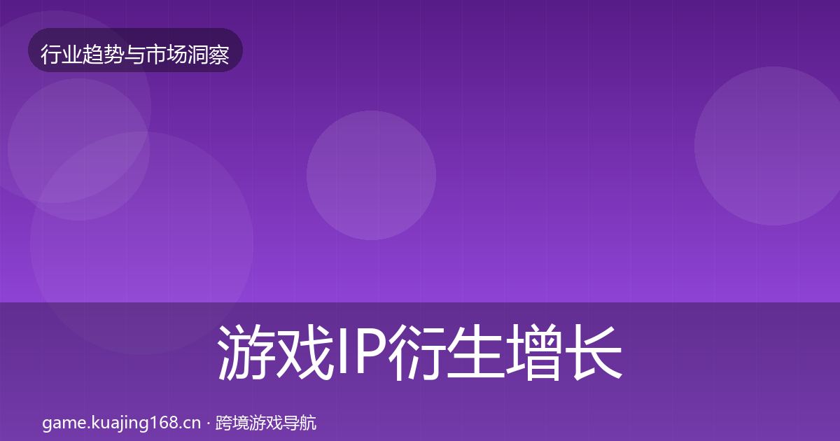 游戏IP衍生增长预测要点梳理·第1515篇