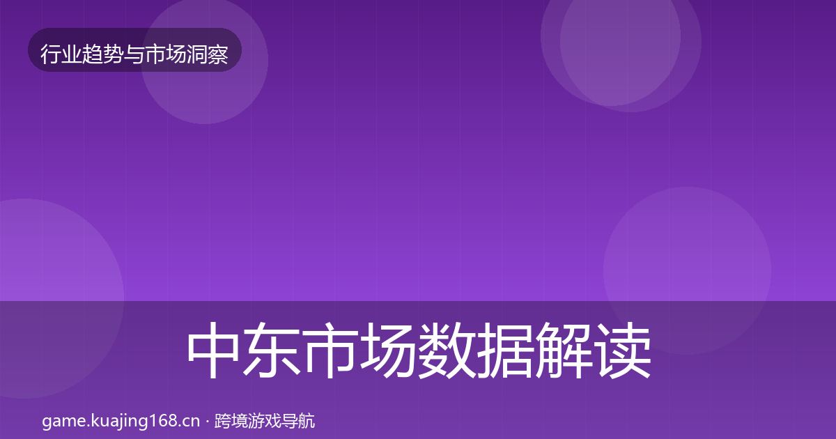 中东市场数据解读入门到进阶·第1533篇