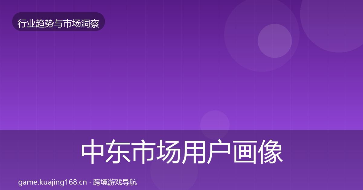 中东市场用户画像入门到进阶·第1548篇