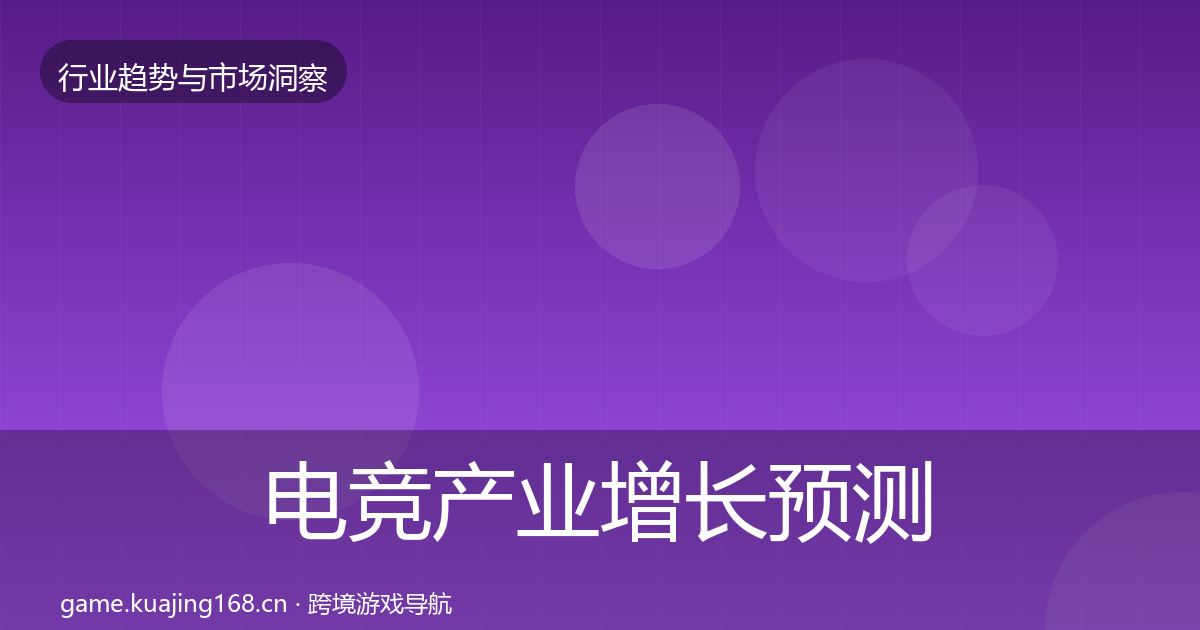 电竞产业增长预测实践指南·第1553篇