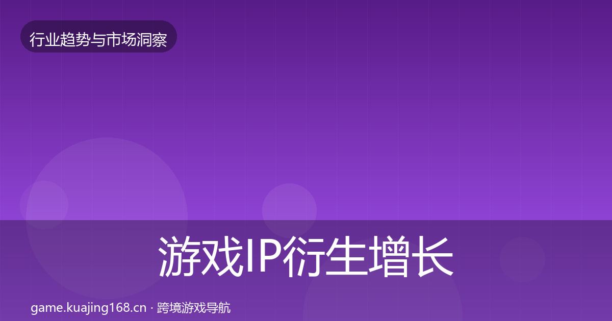 游戏IP衍生增长预测要点梳理·第1555篇