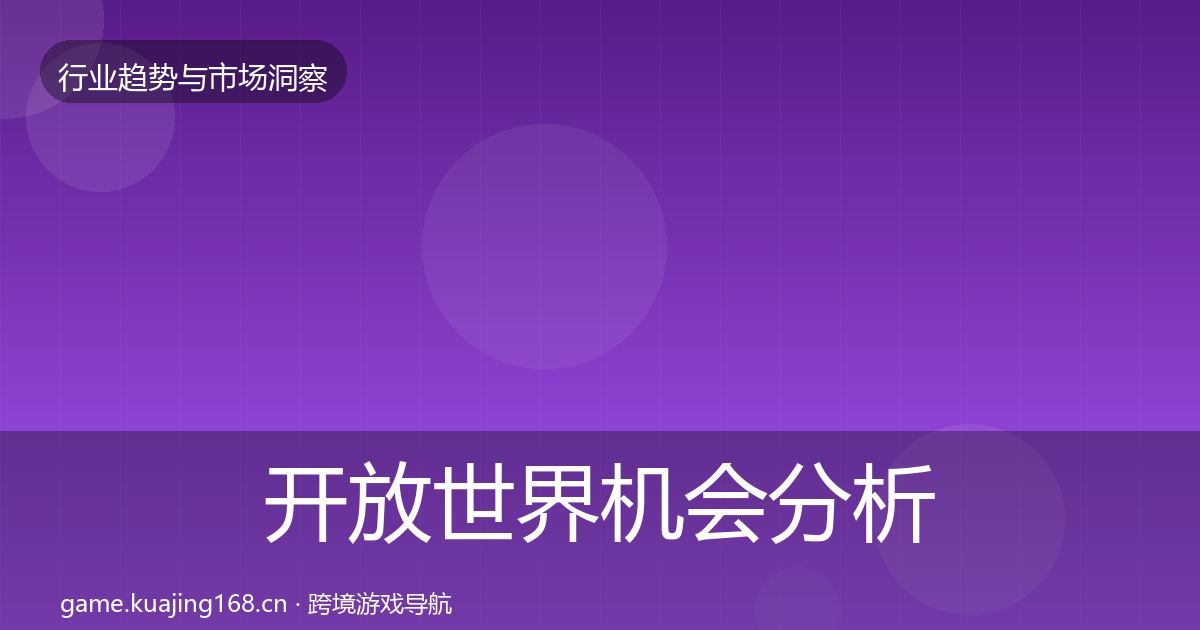 开放世界机会分析全攻略·第1578篇