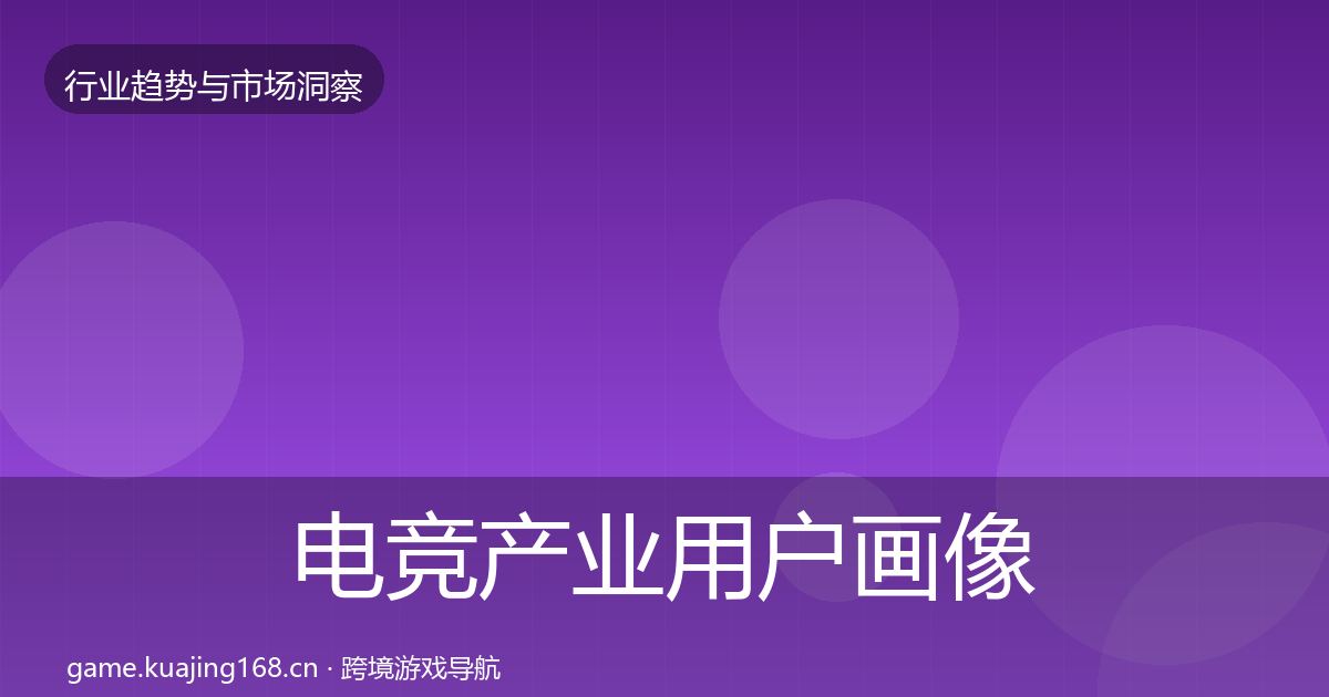 电竞产业用户画像实践指南·第1588篇