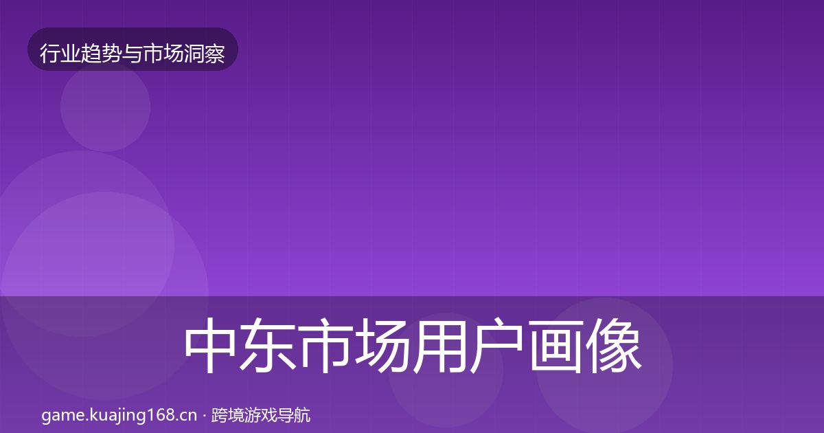 中东市场用户画像入门到进阶·第1588篇