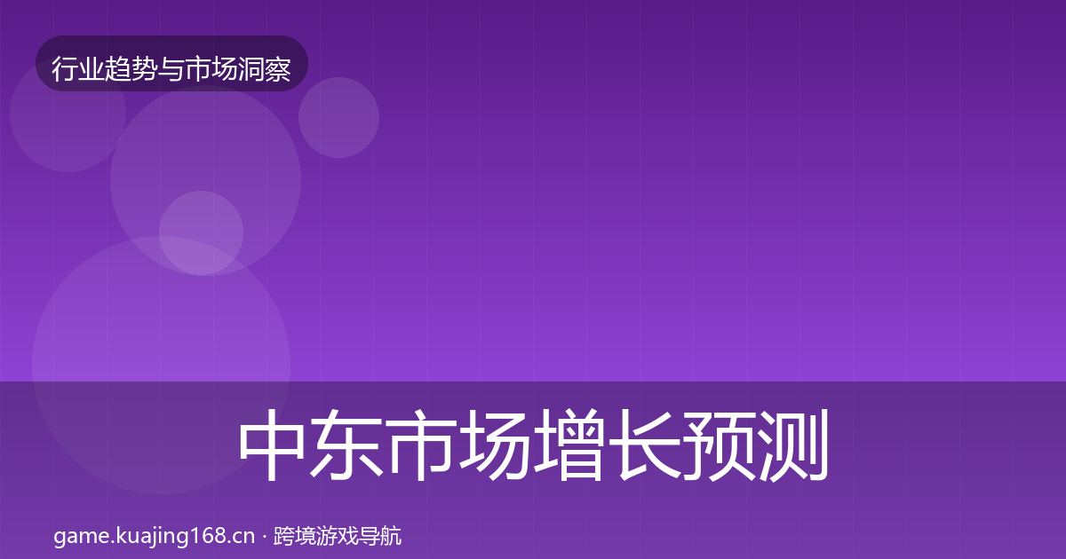 中东市场增长预测入门到进阶·第1593篇