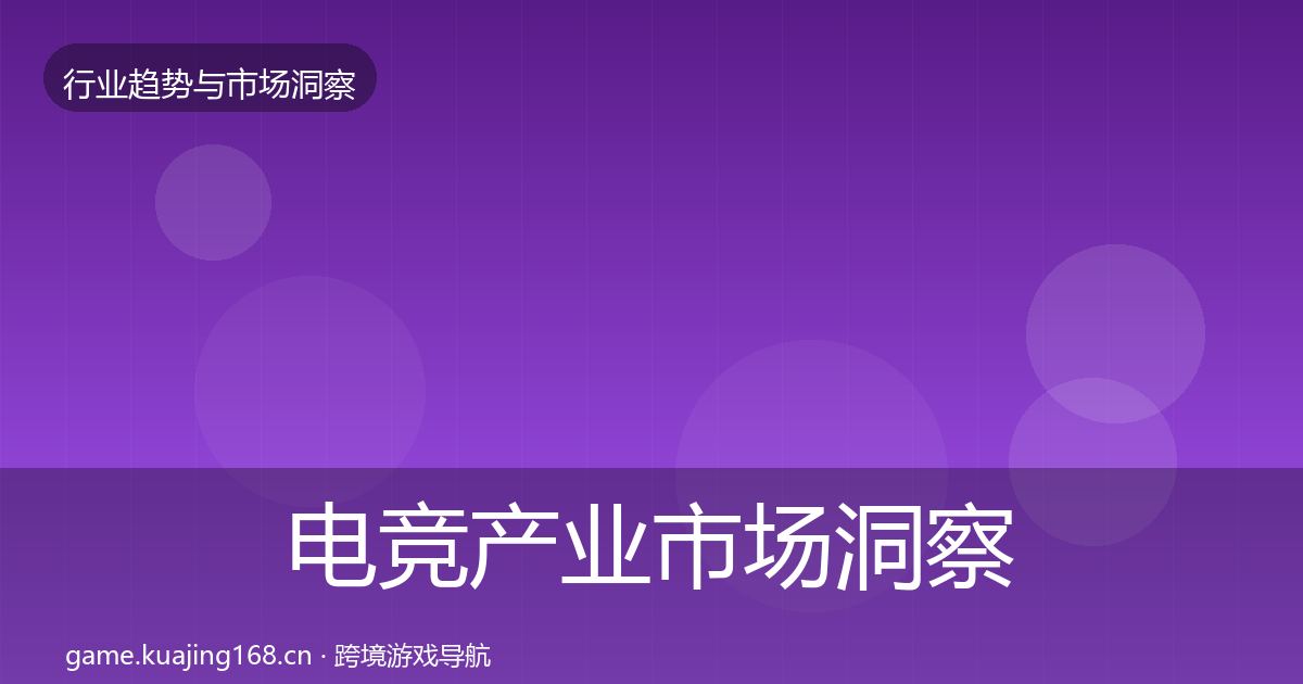 电竞产业市场洞察实践指南·第1603篇