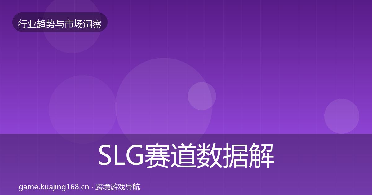 SLG赛道数据解读入门到进阶·第1615篇