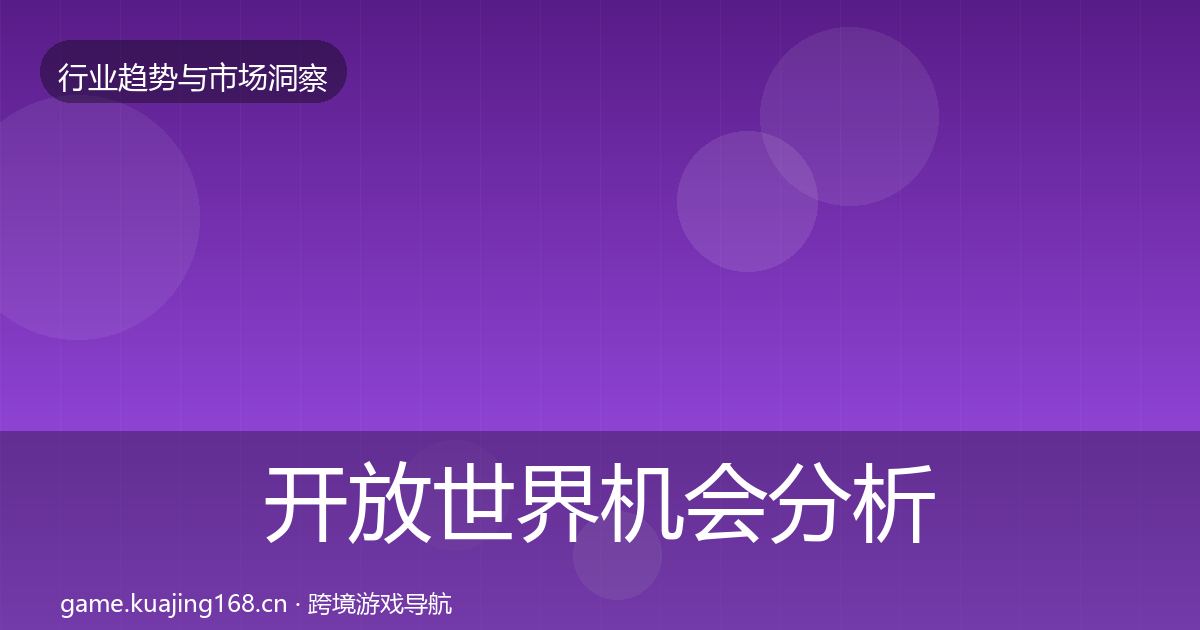 开放世界机会分析全攻略·第1618篇