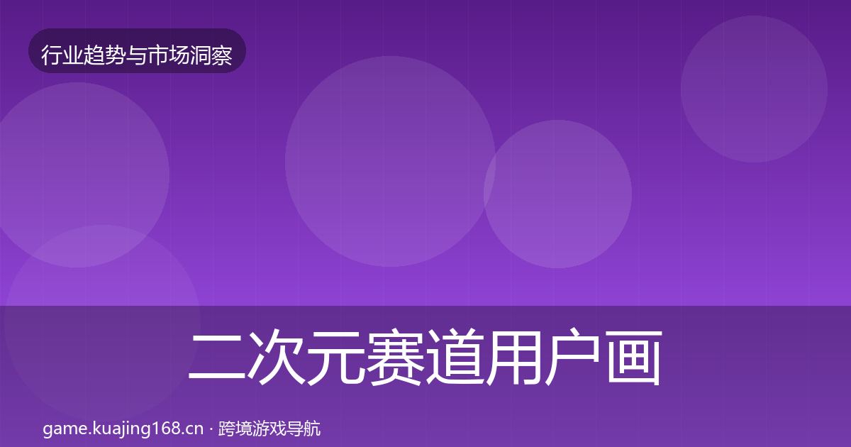 二次元赛道用户画像实践指南·第1627篇