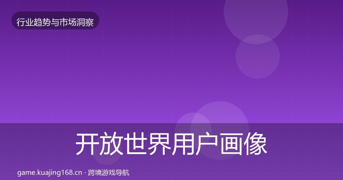 开放世界用户画像全攻略·第1628篇