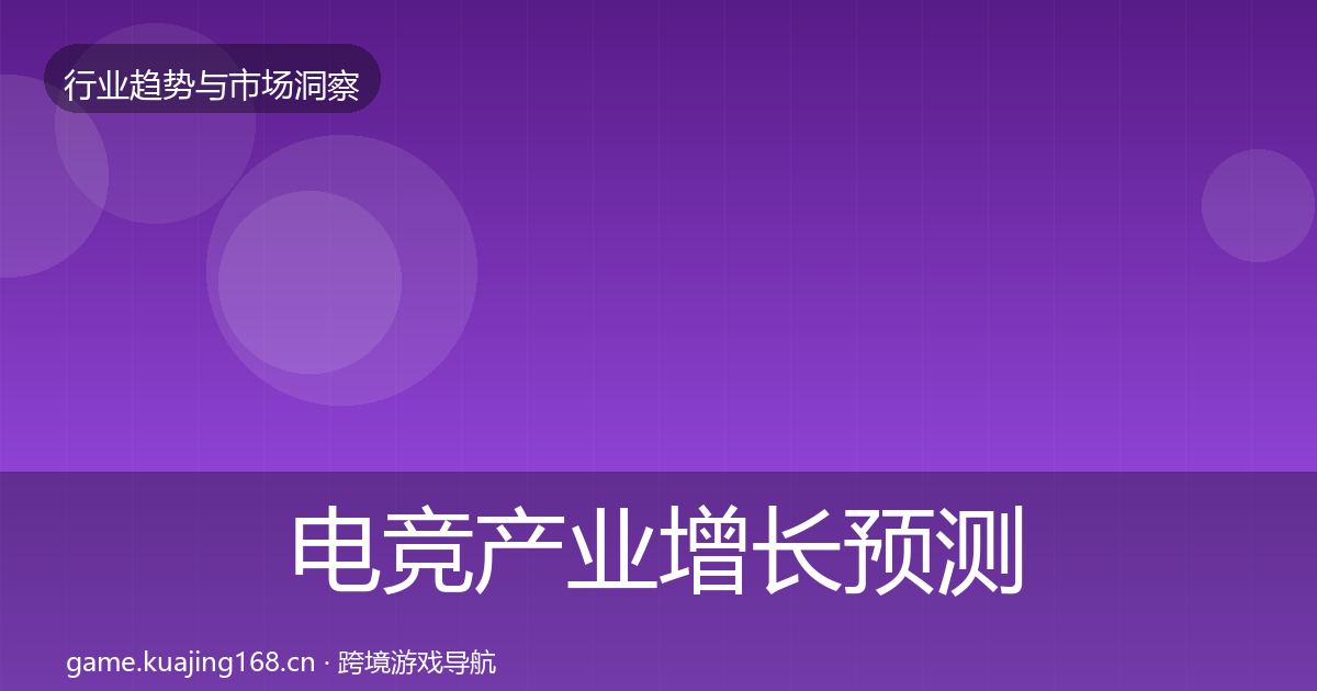电竞产业增长预测实践指南·第1633篇