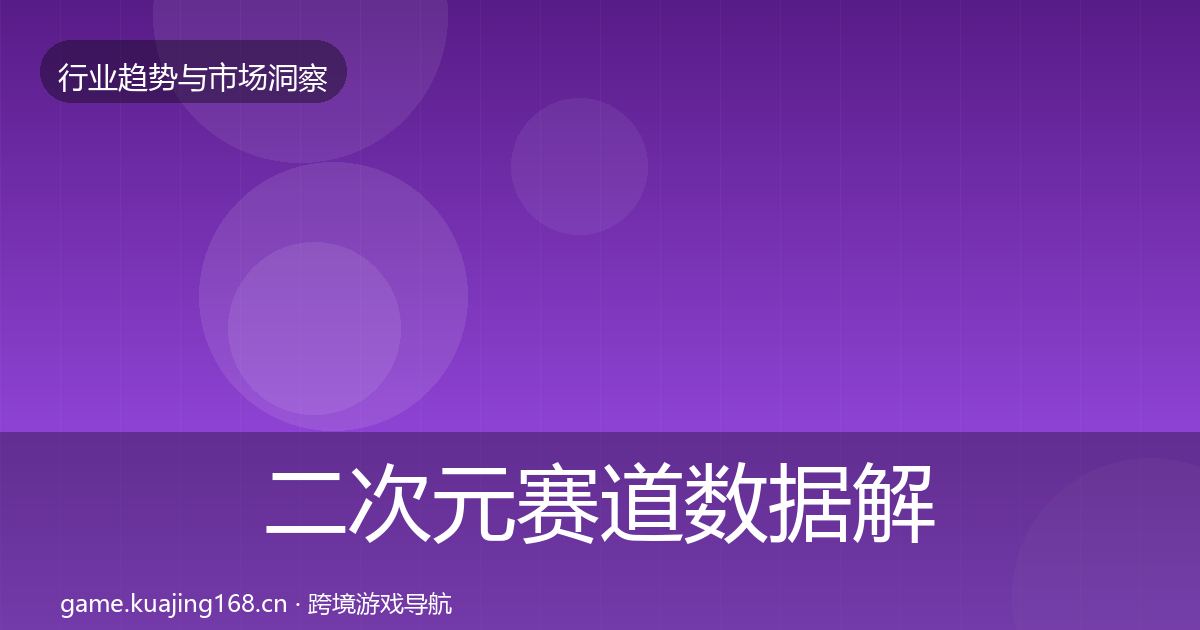 二次元赛道数据解读实践指南·第1652篇