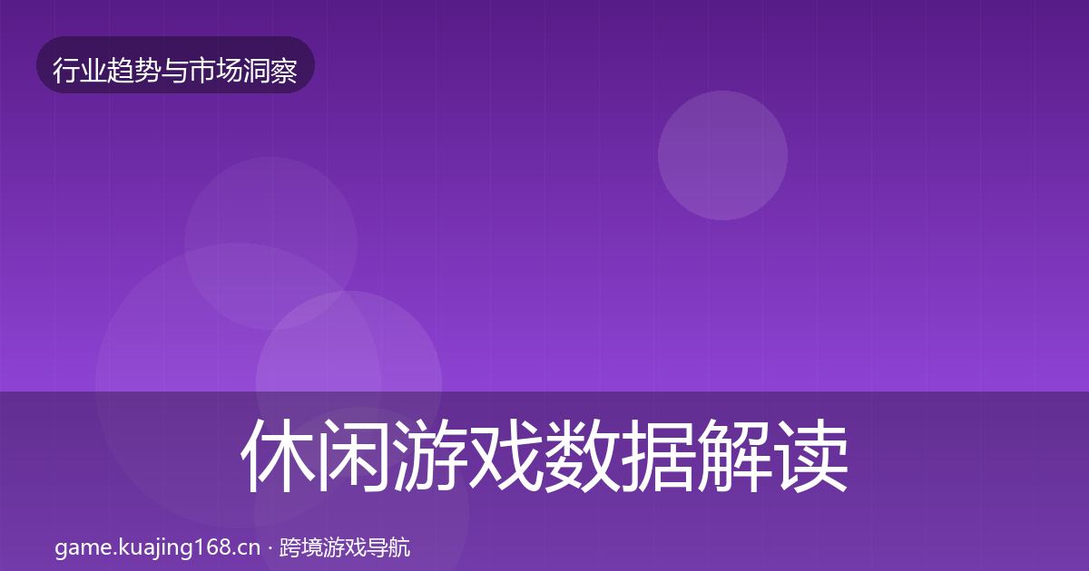 休闲游戏数据解读要点梳理·第1653篇