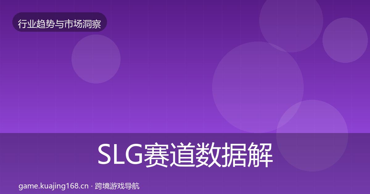 SLG赛道数据解读入门到进阶·第1655篇