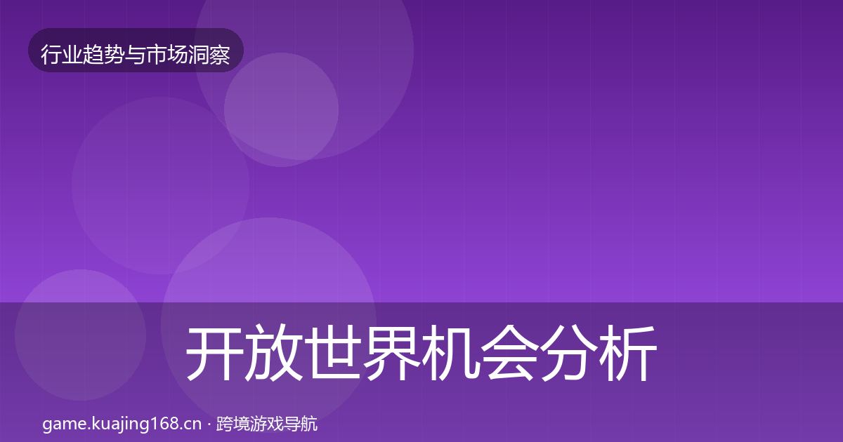 开放世界机会分析全攻略·第1658篇