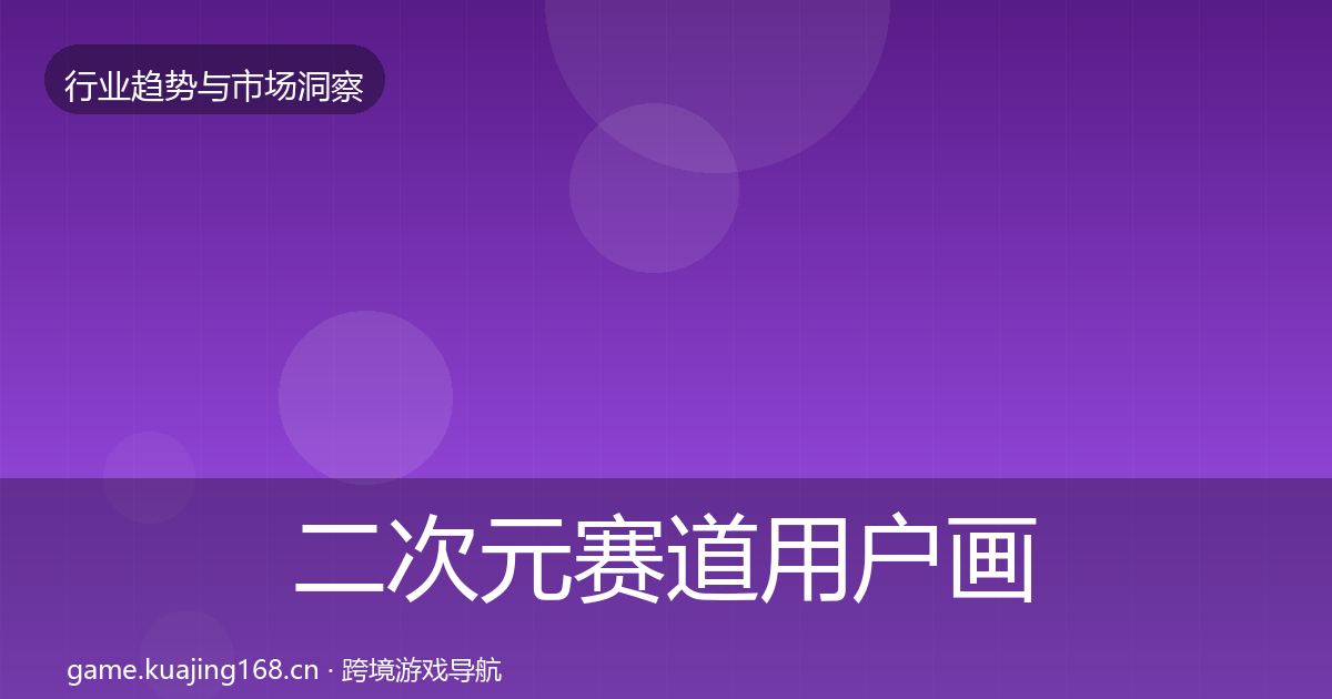 二次元赛道用户画像实践指南·第1667篇