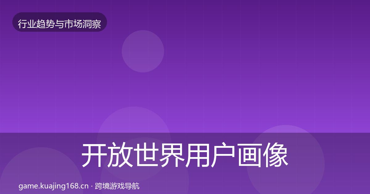 开放世界用户画像全攻略·第1668篇