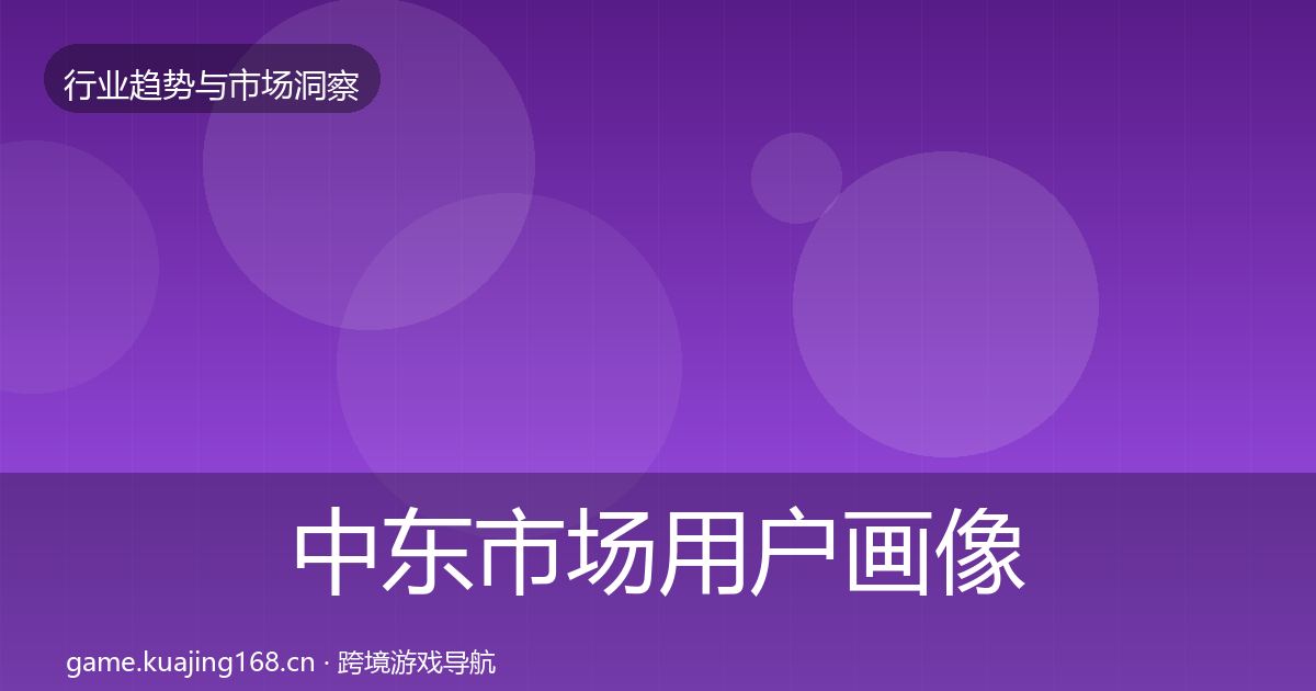 中东市场用户画像入门到进阶·第1668篇