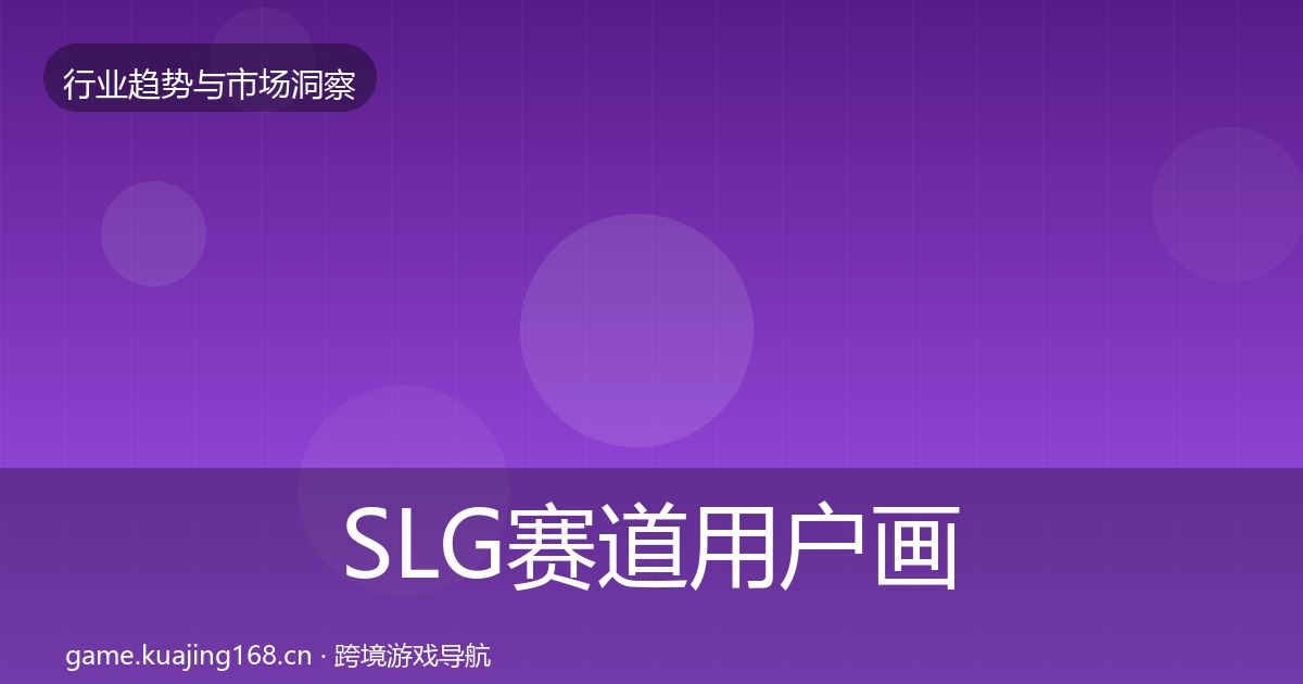 SLG赛道用户画像入门到进阶·第1670篇