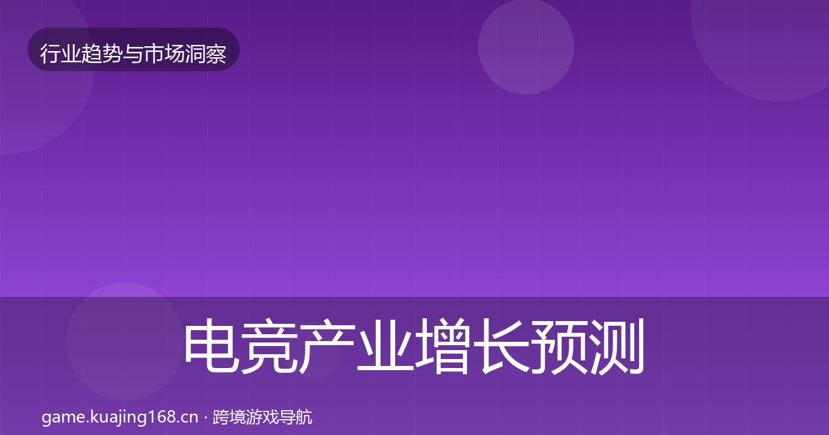 电竞产业增长预测实践指南·第1673篇