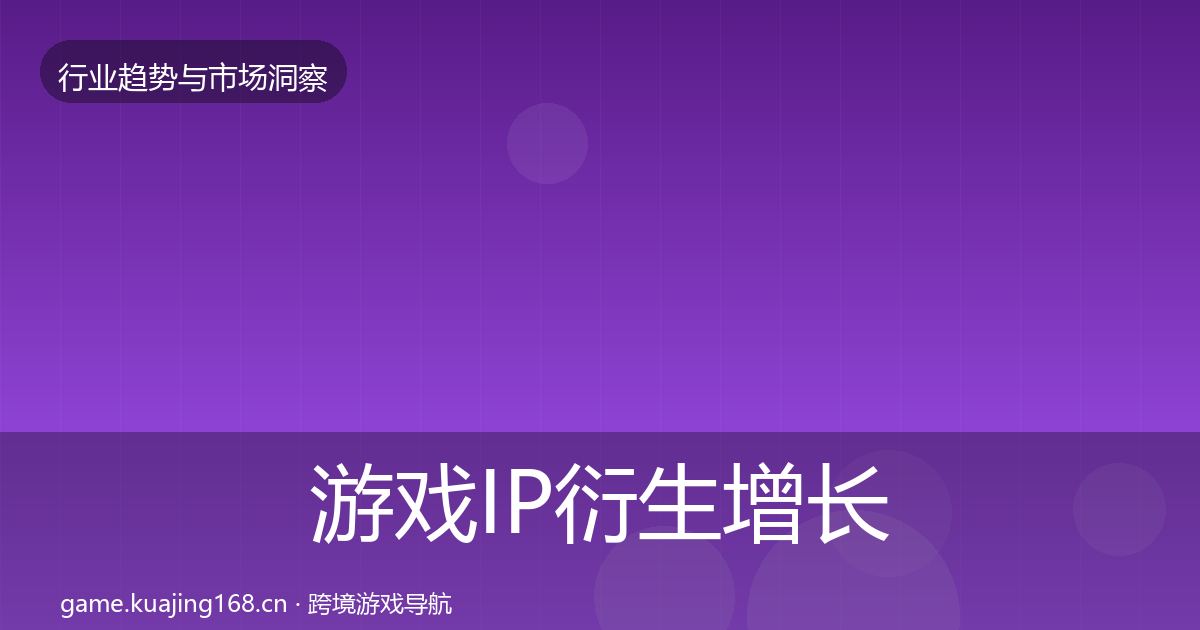 游戏IP衍生增长预测要点梳理·第1675篇