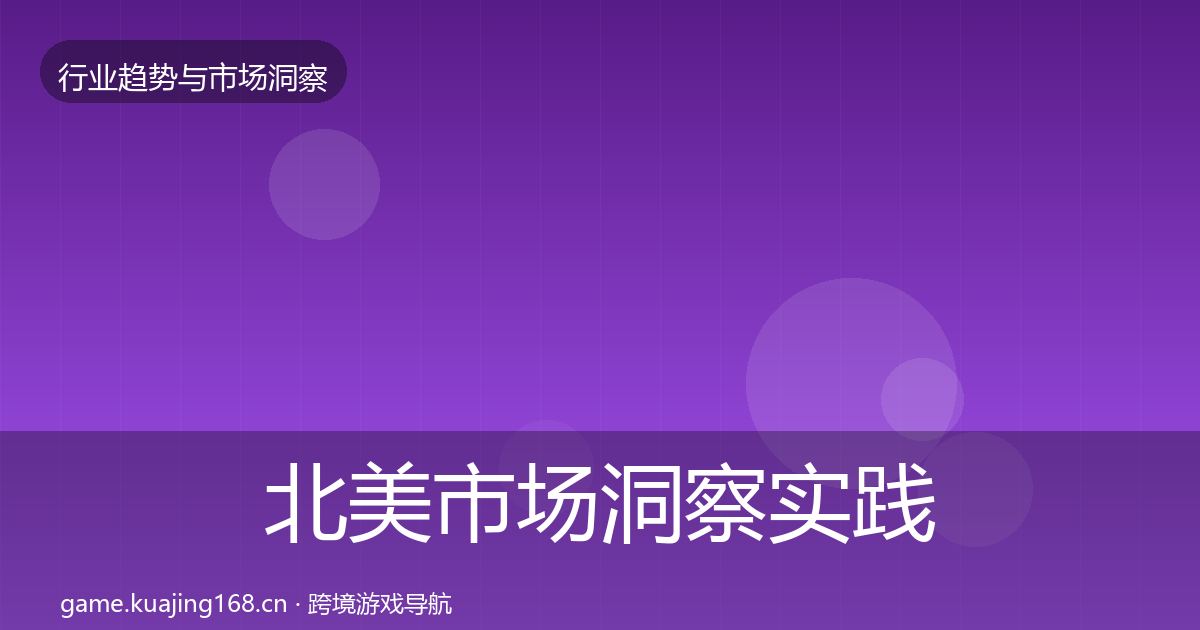 北美市场洞察实践指南·第1684篇