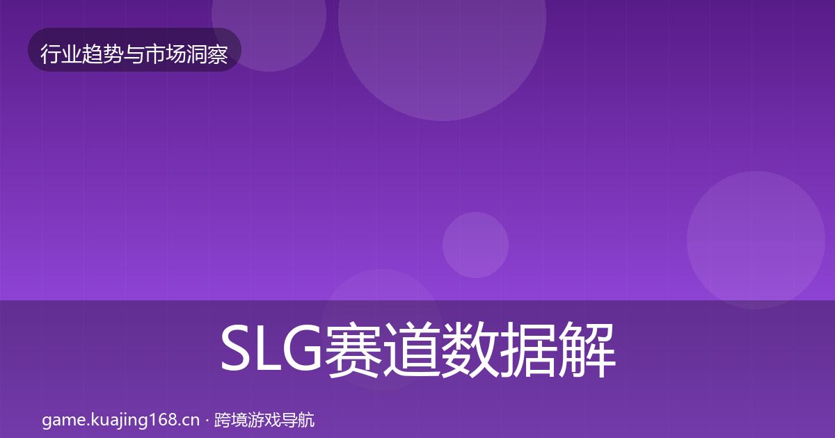 SLG赛道数据解读入门到进阶·第1695篇