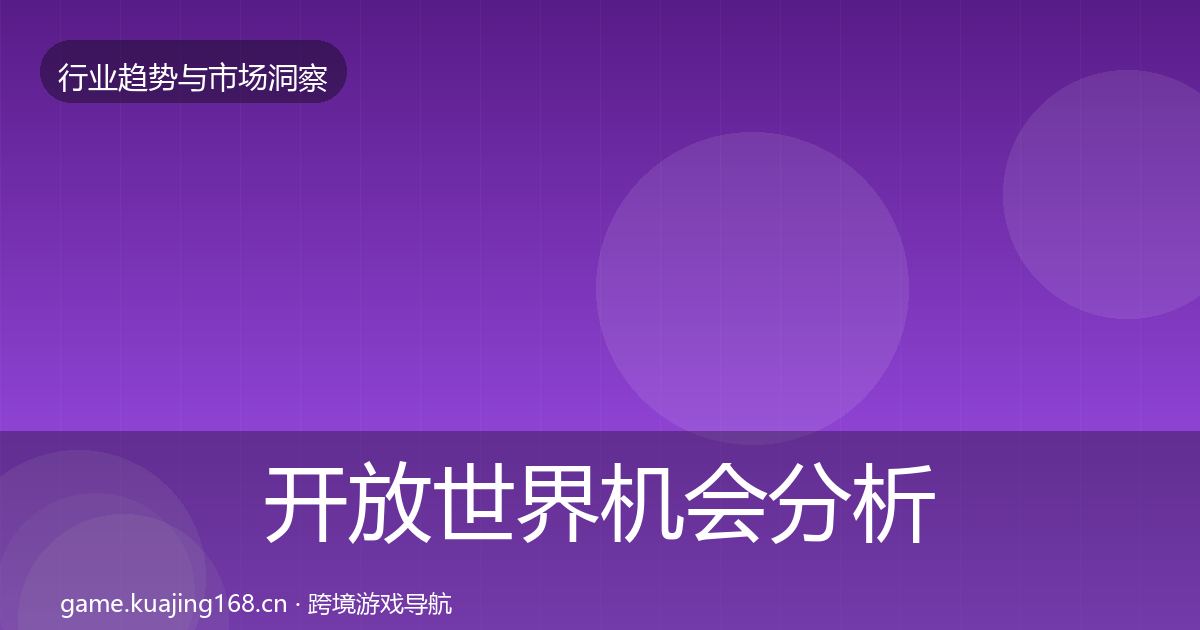开放世界机会分析全攻略·第1698篇