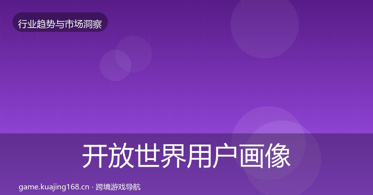 开放世界用户画像全攻略·第1708篇