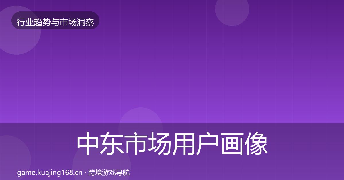 中东市场用户画像入门到进阶·第1708篇